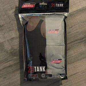 Size Medium 2pk Dickies moisture management MENS tank tops gray